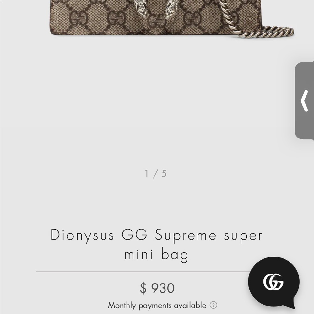 Gucci super mini bag. - Picture 2 of 5